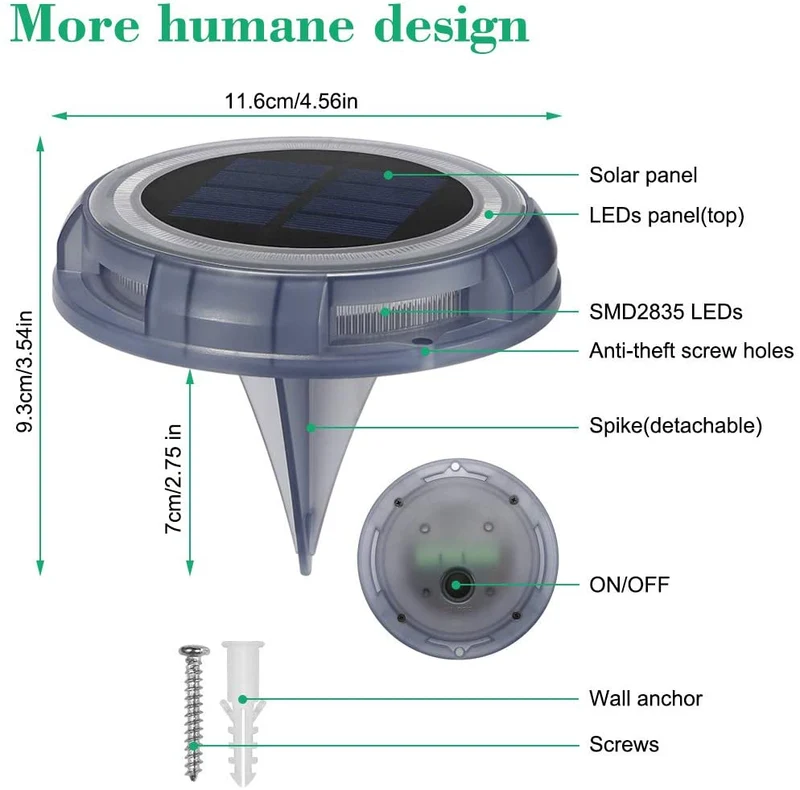 Solar Disk Lights 4pack