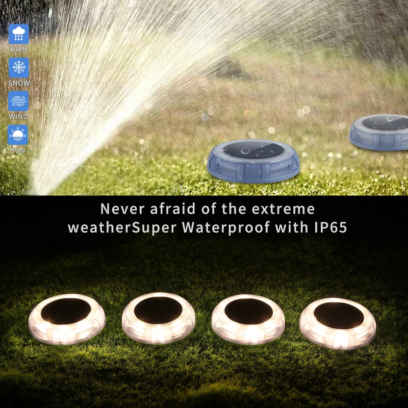 Solar Disk Lights 4pack