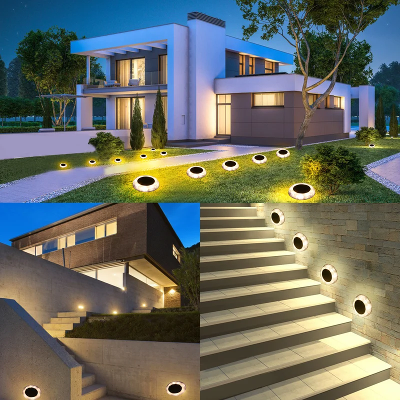 Solar Disk Lights 4pack