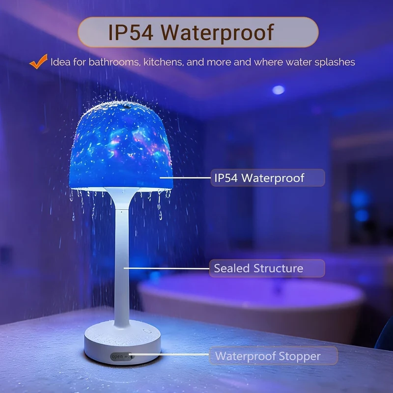 Waterproof Shower Lamp with Remote & Touch Control