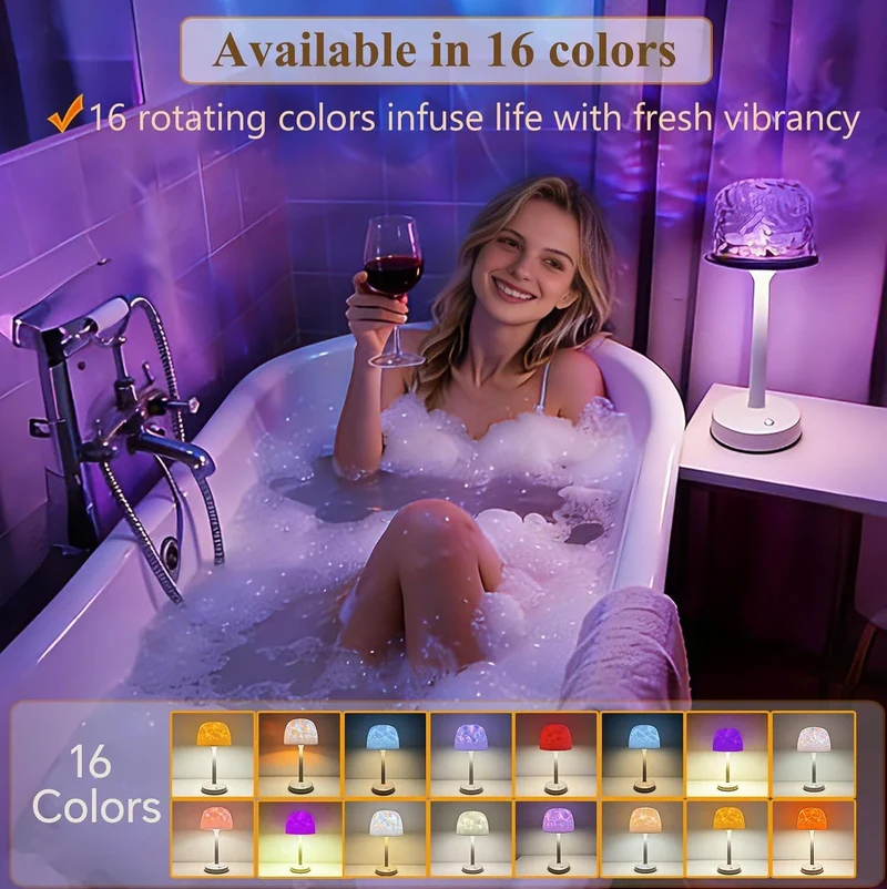 Waterproof Shower Lamp with Remote & Touch Control