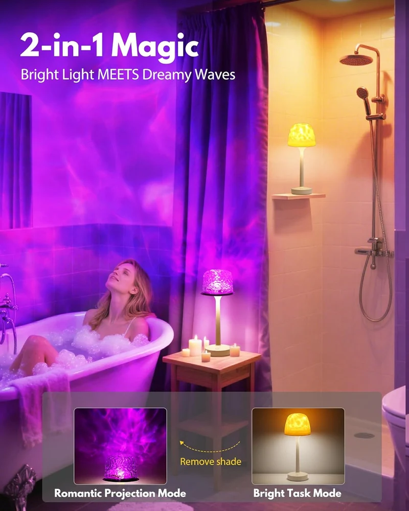 Waterproof Shower Lamp with Remote & Touch Control