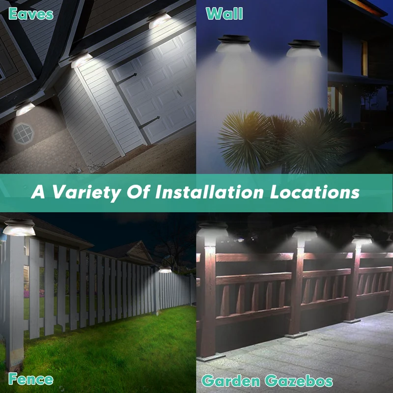 Solar gutter lights 4pack