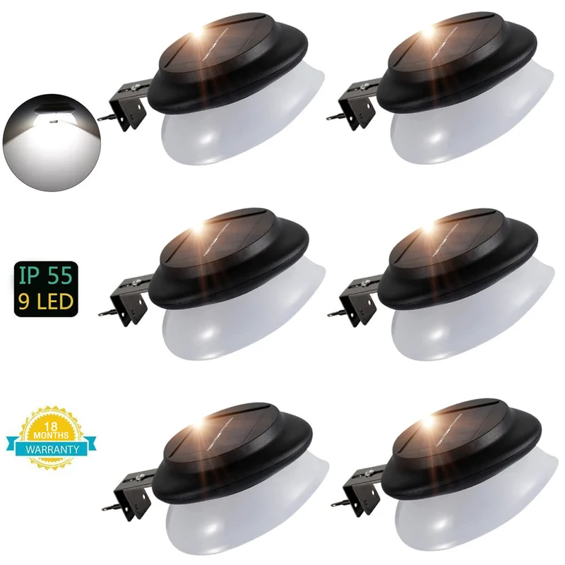 Solar gutter lights 6pack