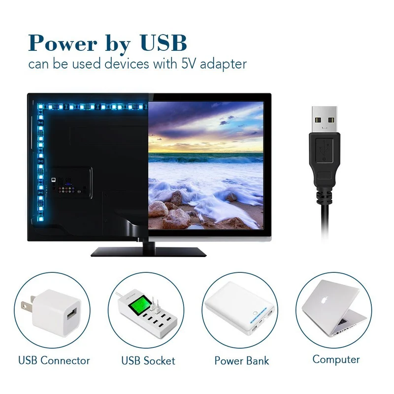 USB LED Strip Light 1M