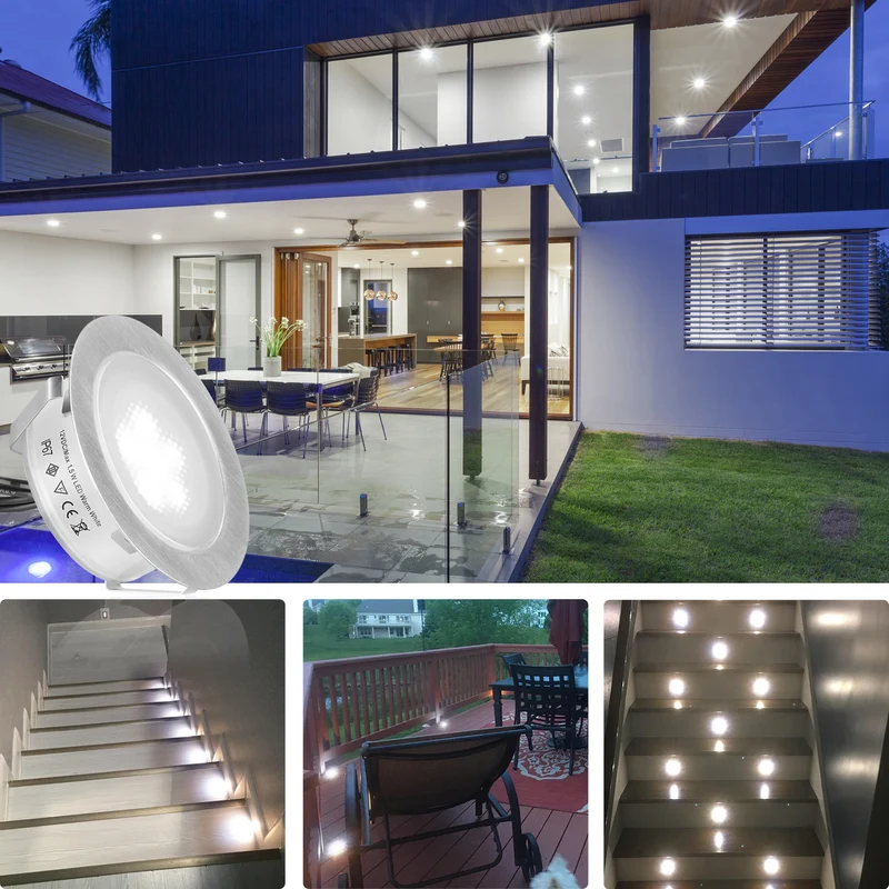 Recessed deck lights 6pack