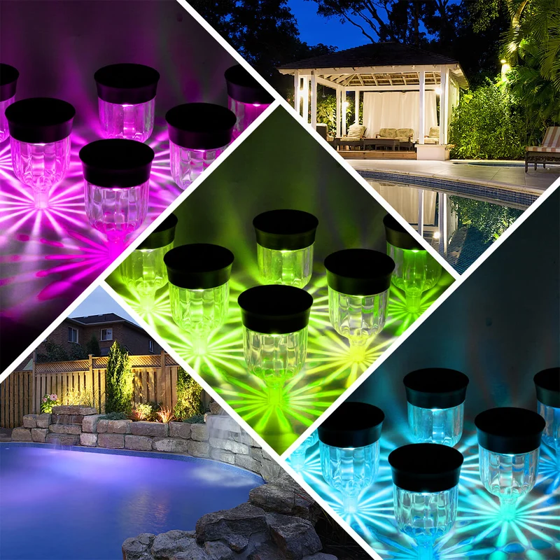 Solar Pathway Lights Color Changing