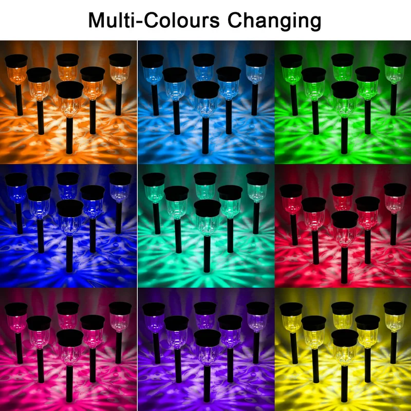 Solar Pathway Lights Color Changing