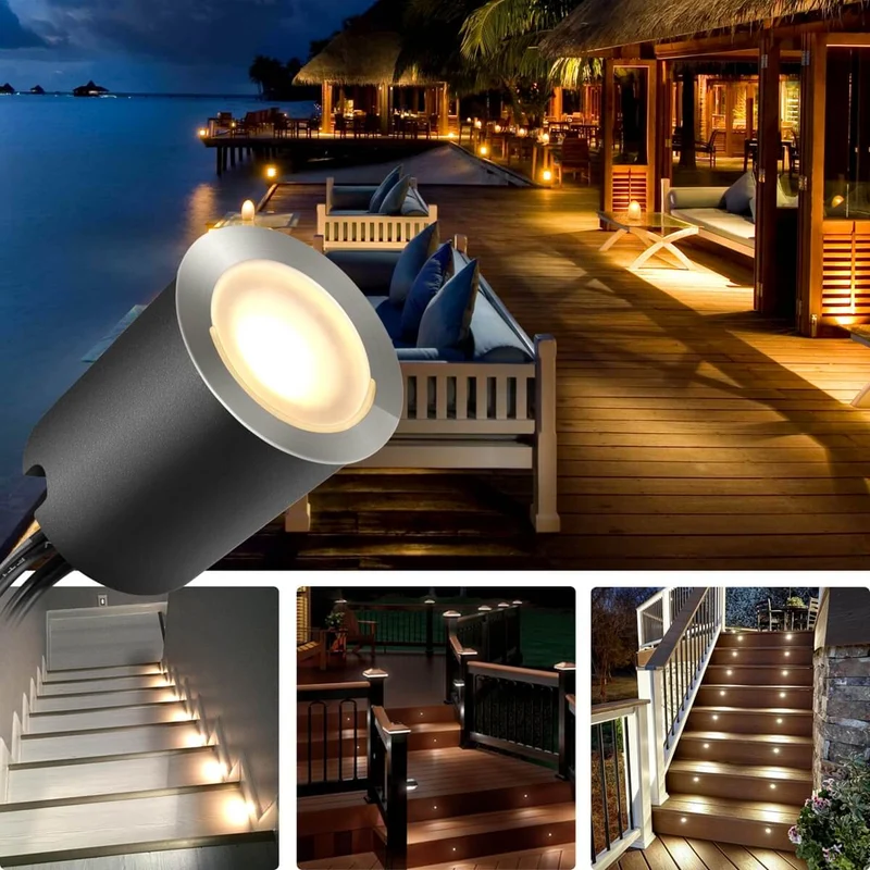 LED deck lights 16pack with transformer