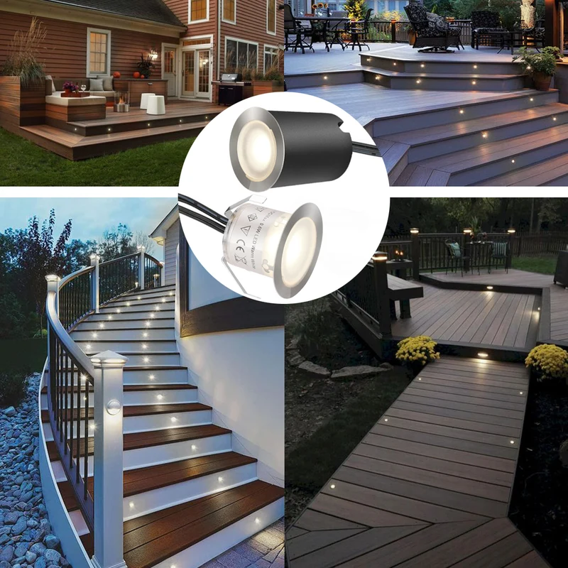 LED deck lights 16pack with transformer