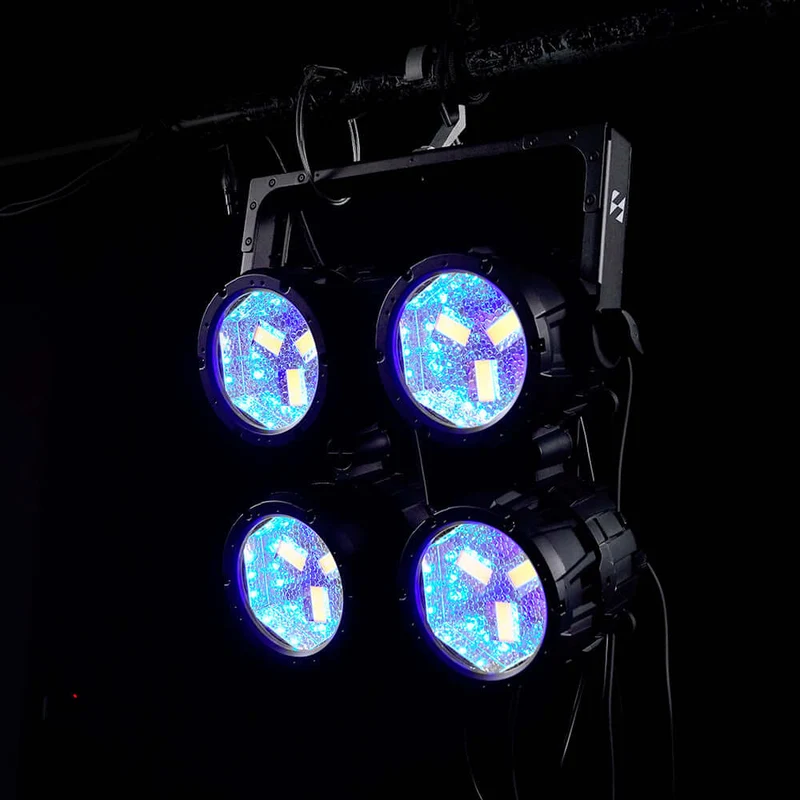 SHEHDS Waterproof 100W Retro Style Linkable LED Par Light with Mobile App Control