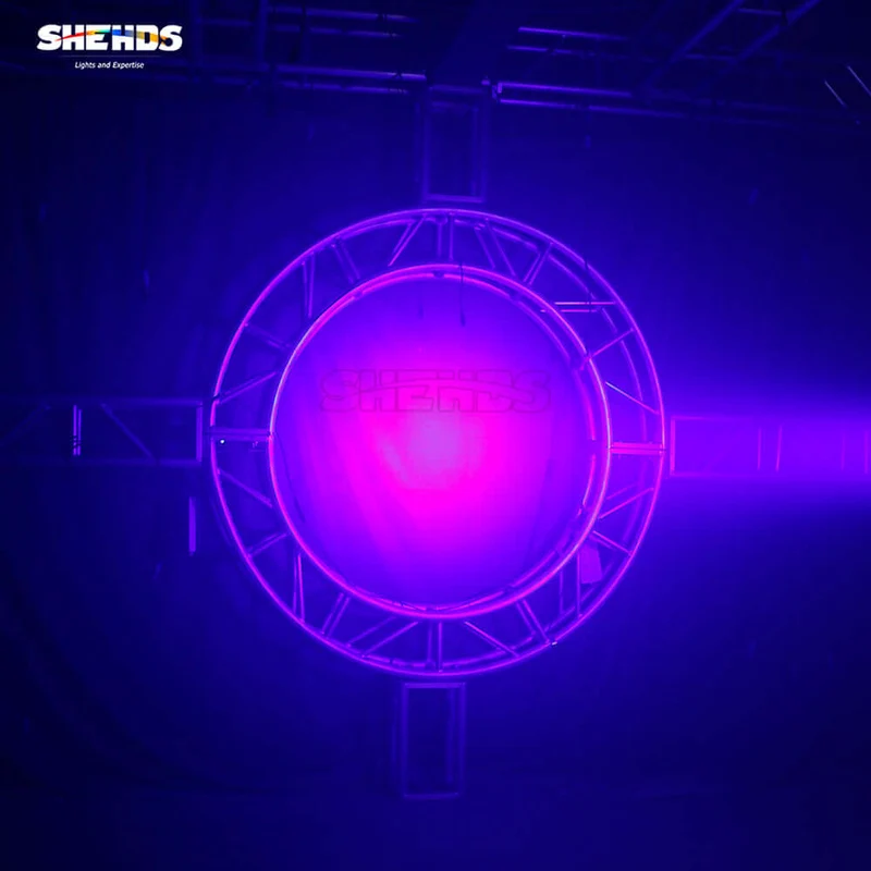 Big Sale SHEHDS 250W RGBW Spotlight with Barndoors & Pulse Strobe