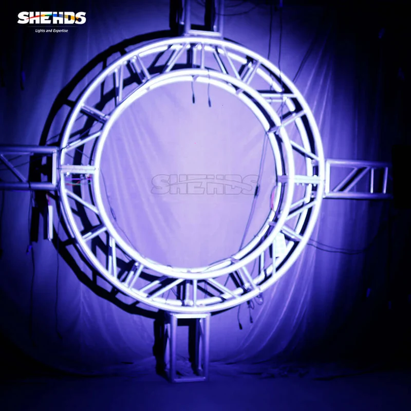 Big Sale SHEHDS 250W RGBW Spotlight with Barndoors & Pulse Strobe