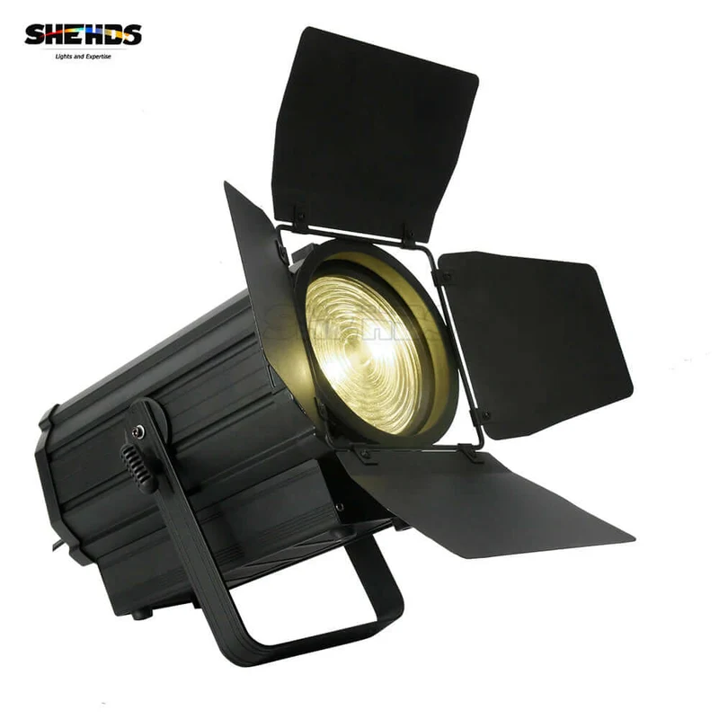 Big Sale SHEHDS 250W RGBW Spotlight with Barndoors & Pulse Strobe