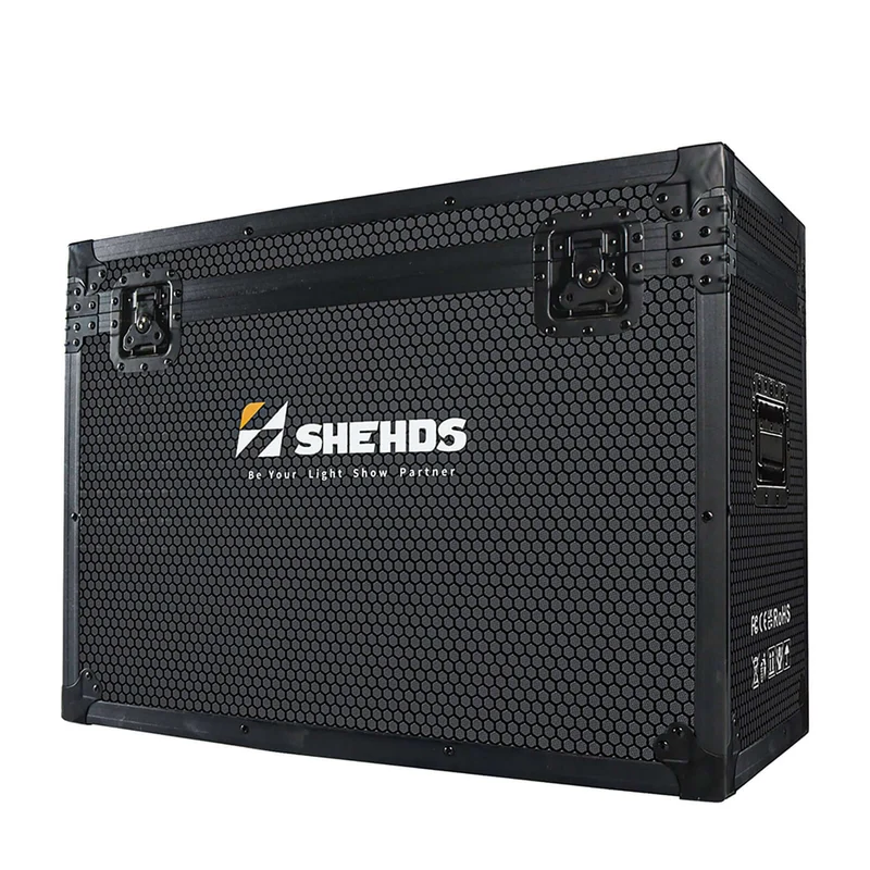 SHEHDS 100W Rechargeable Wireless Battery LED Rotating Bubble Machine with Remote Control for Wedding Live Stage
