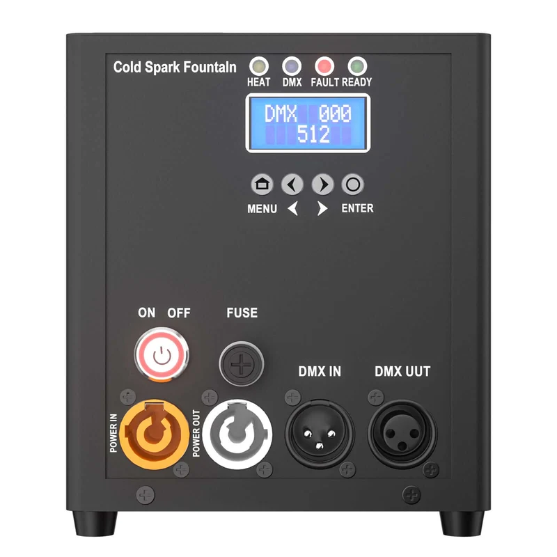 SHEHDS Mini 450W Cold Spark Fountain Machine with Remote Control DMX Spark Machine for Wedding Party