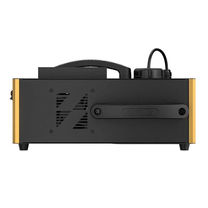 SHEHDS 1500W RGB LED Fog Machine with 24x3W Lights DMX & Remote Control Fog Effect Machine for Party