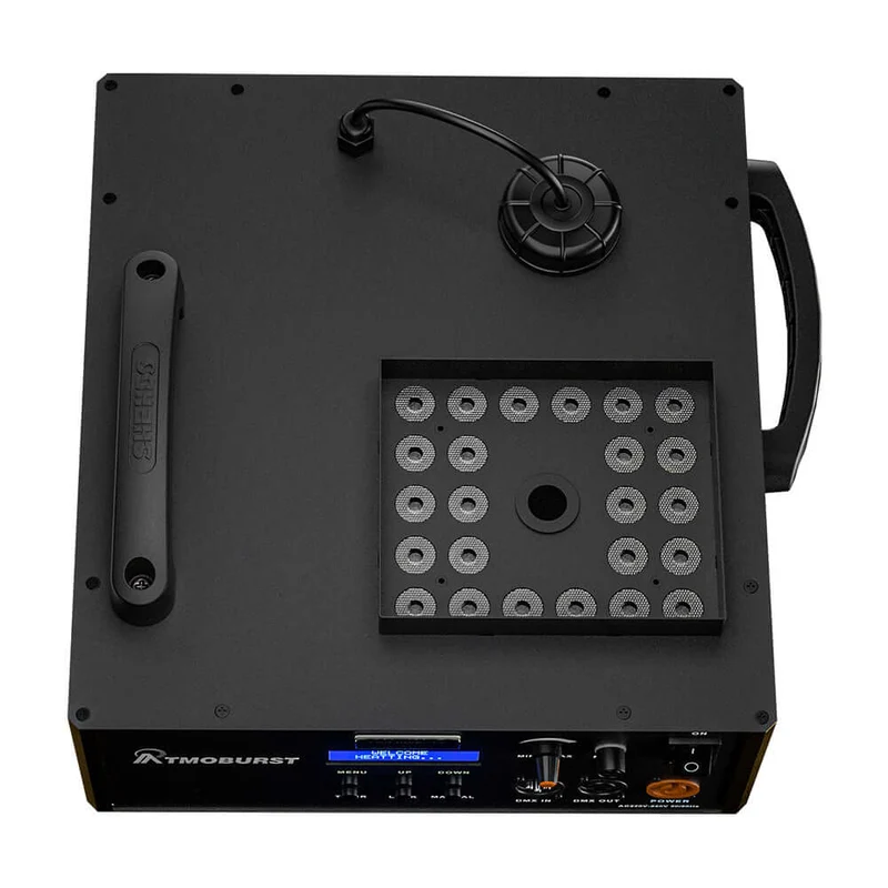SHEHDS 1500W RGB LED Fog Machine with 24x3W Lights DMX & Remote Control Fog Effect Machine for Party