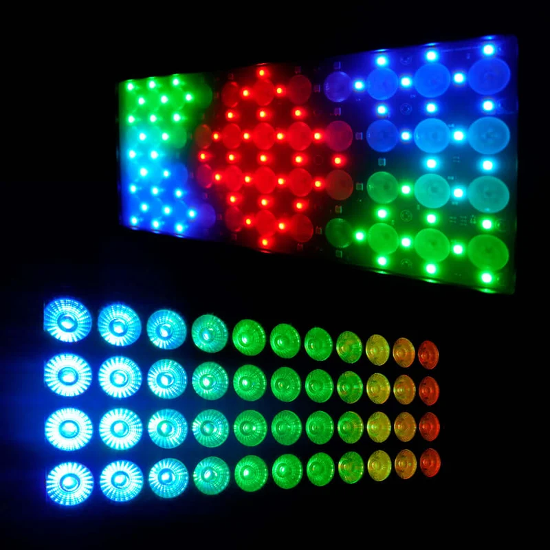 ShockCore Waterproof LED 44x10W RGBW Flood Light-Frost Lens Zero Noise Outdoor