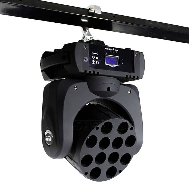 SHEHDS 12x12W RGBW LED Beam Moving Head Light DMX512