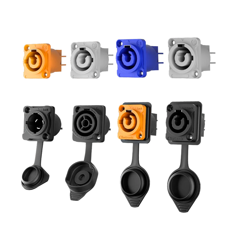 Waterproof Male Female Connectors and Standard Male Female Connectors for Stage Lighting