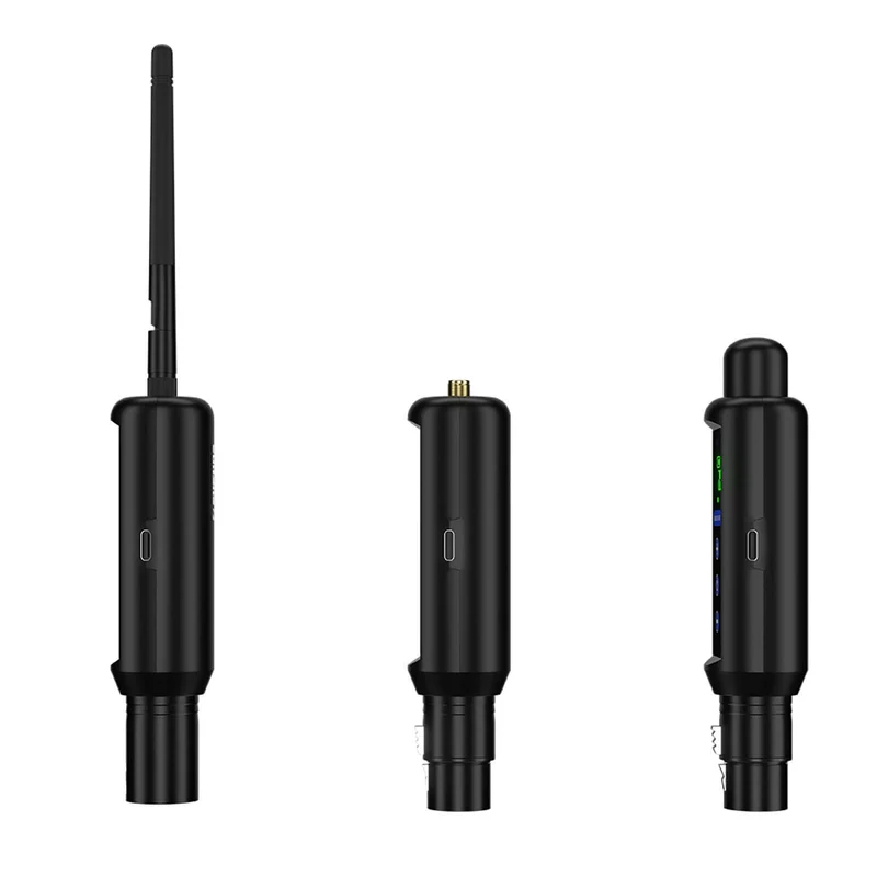 Wireless DMX 512 Transmitter & Receiver 2.4G Battery Receiver with OLED Touch For Stage Light