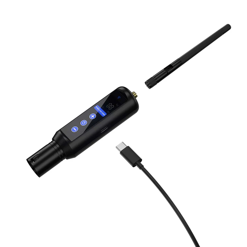 Wireless DMX 512 Transmitter & Receiver 2.4G Battery Receiver with OLED Touch For Stage Light