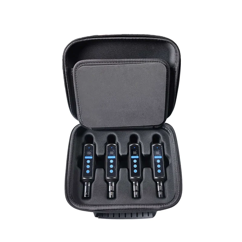 Wireless DMX 512 Transmitter & Receiver 2.4G Battery Receiver with OLED Touch For Stage Light