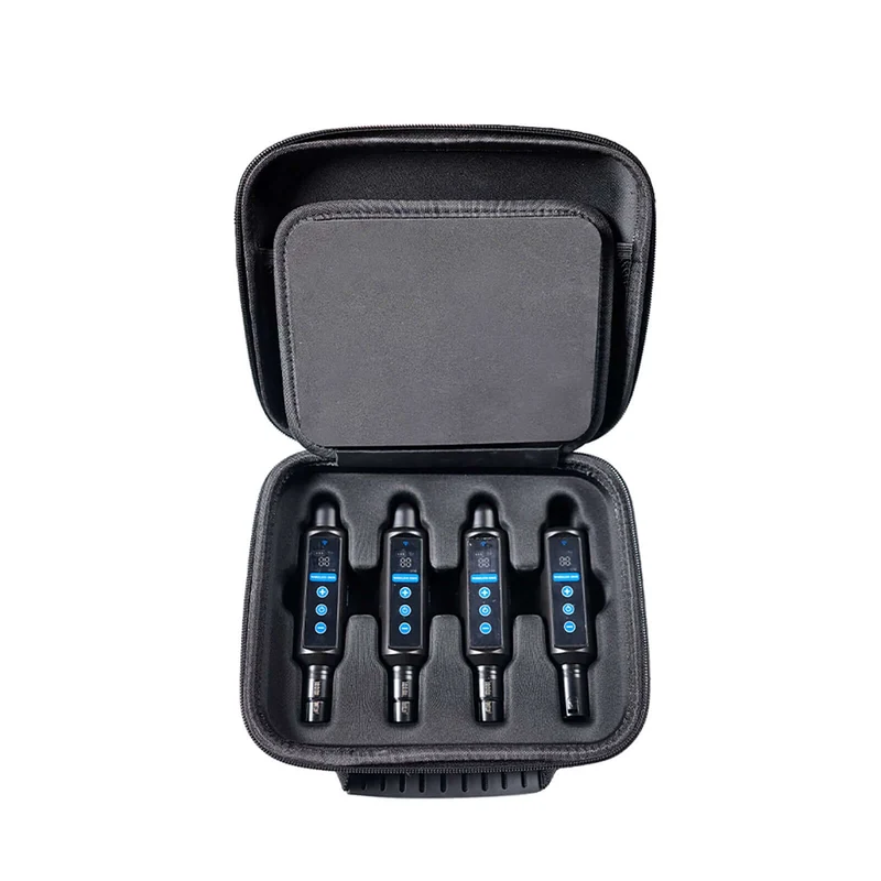 Wireless DMX 512 Transmitter & Receiver 2.4G Battery Receiver with OLED Touch For Stage Light