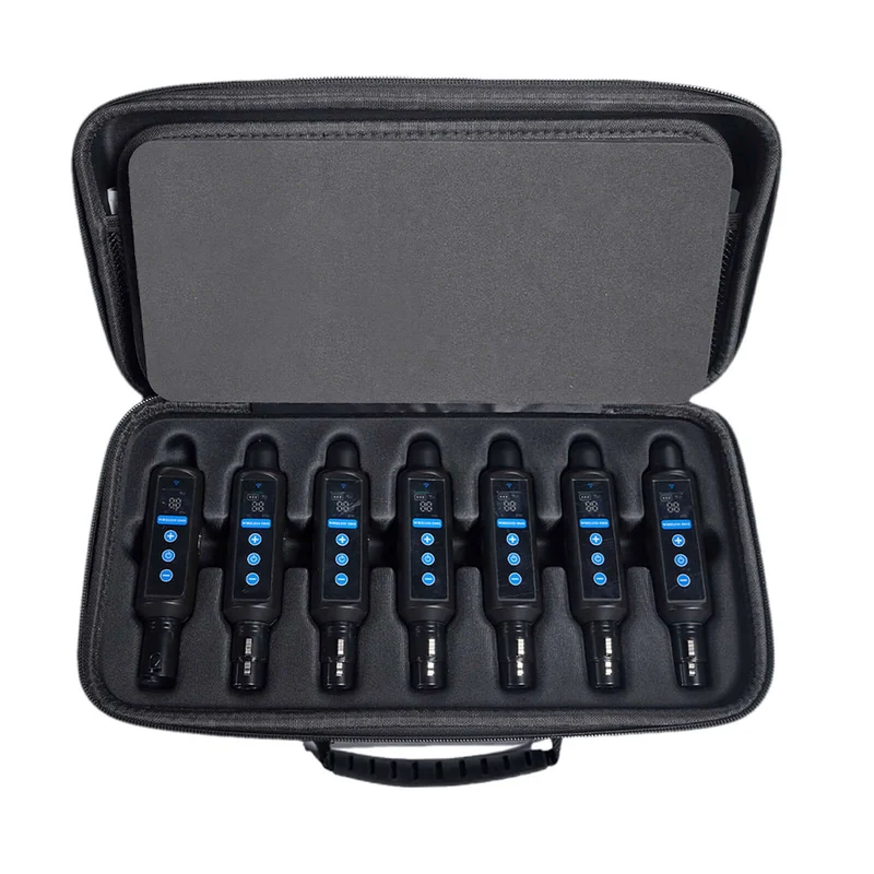 Wireless DMX 512 Transmitter & Receiver 2.4G Battery Receiver with OLED Touch For Stage Light