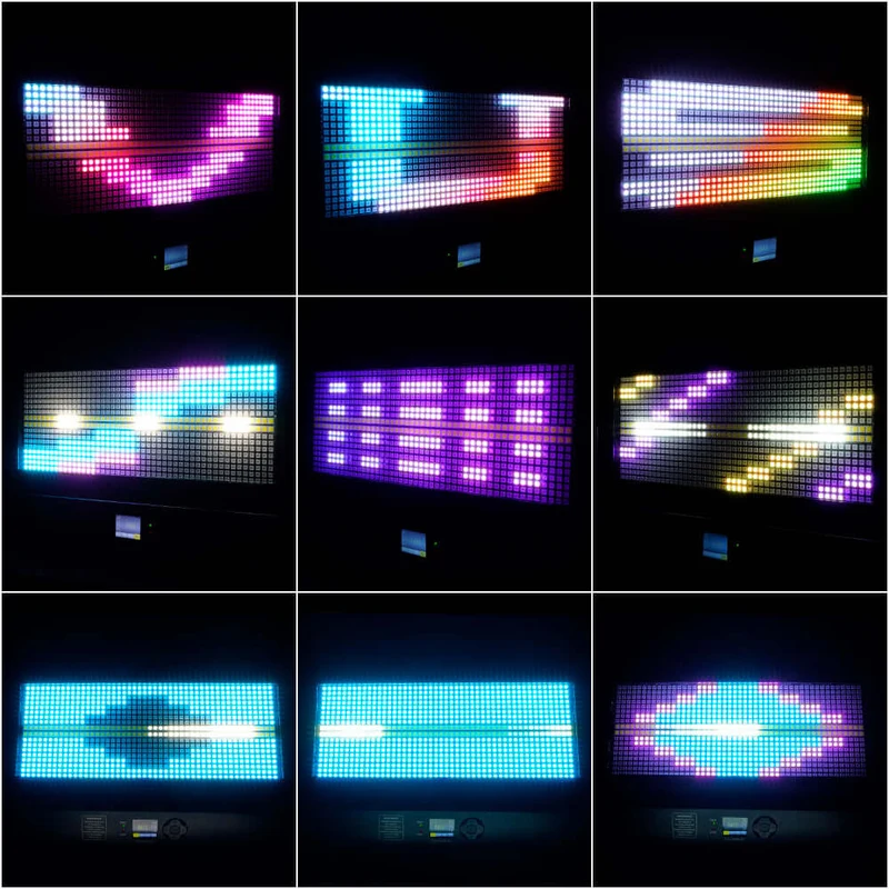 SHEHDS 200W LED Moving Head Strobe Light Matrix Effect Wash Light for Stage, Club, DJs
