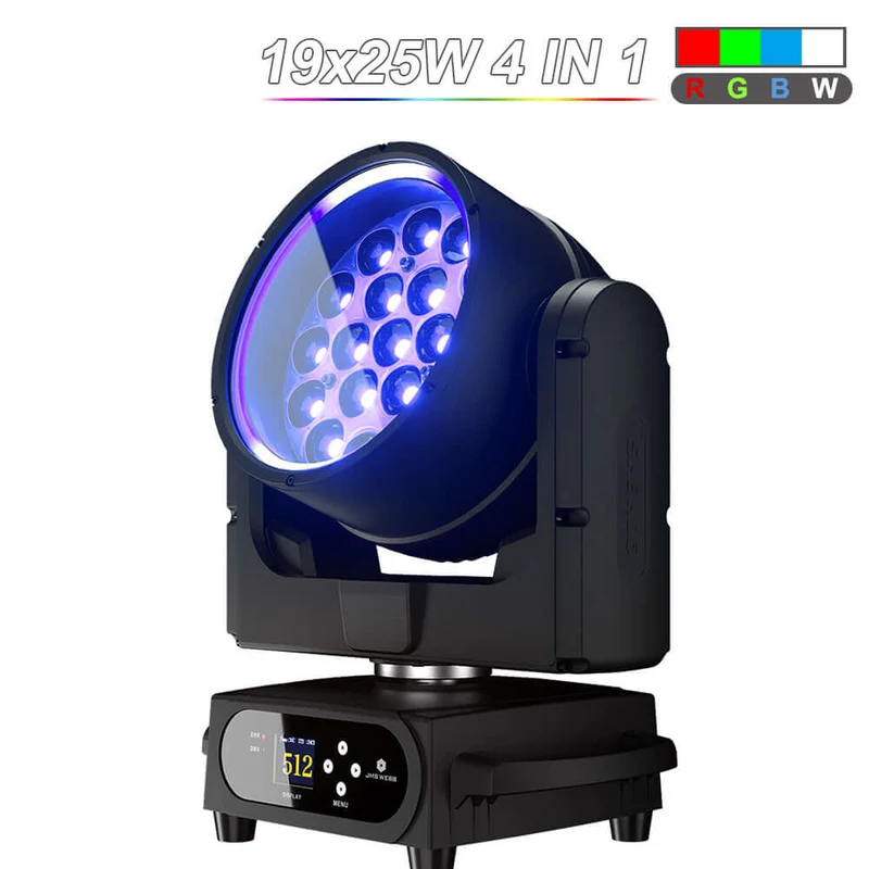 SHEHDS Waterproof LED Moving Head Light 19x15W / 20W / 25W Beam Wash Zoom IP66 Stage Lighting