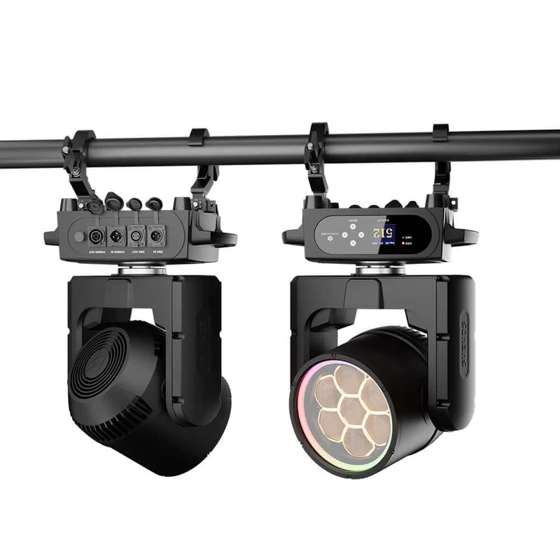 JMS WEBB Waterproof 7x40W Bee Eye Moving Head Light RGBW/RGBL/RGBLAC Zoom Wash Stage Lighting