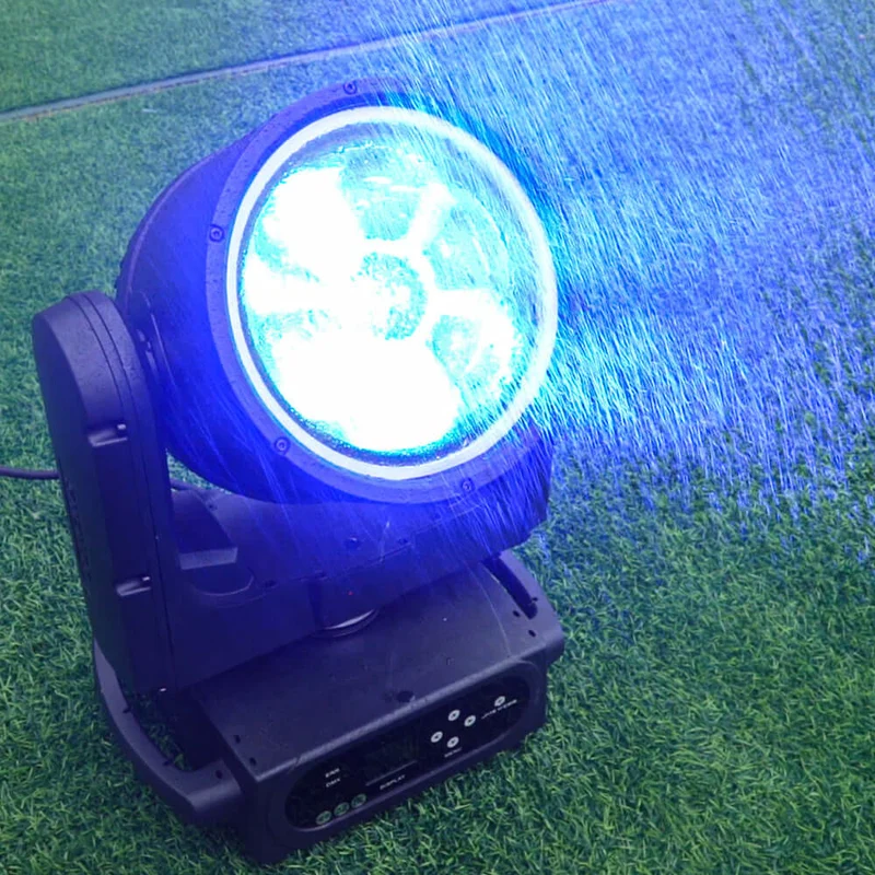 JMS WEBB Waterproof 7x40W Bee Eye Moving Head Light RGBW/RGBL/RGBLAC Zoom Wash Stage Lighting