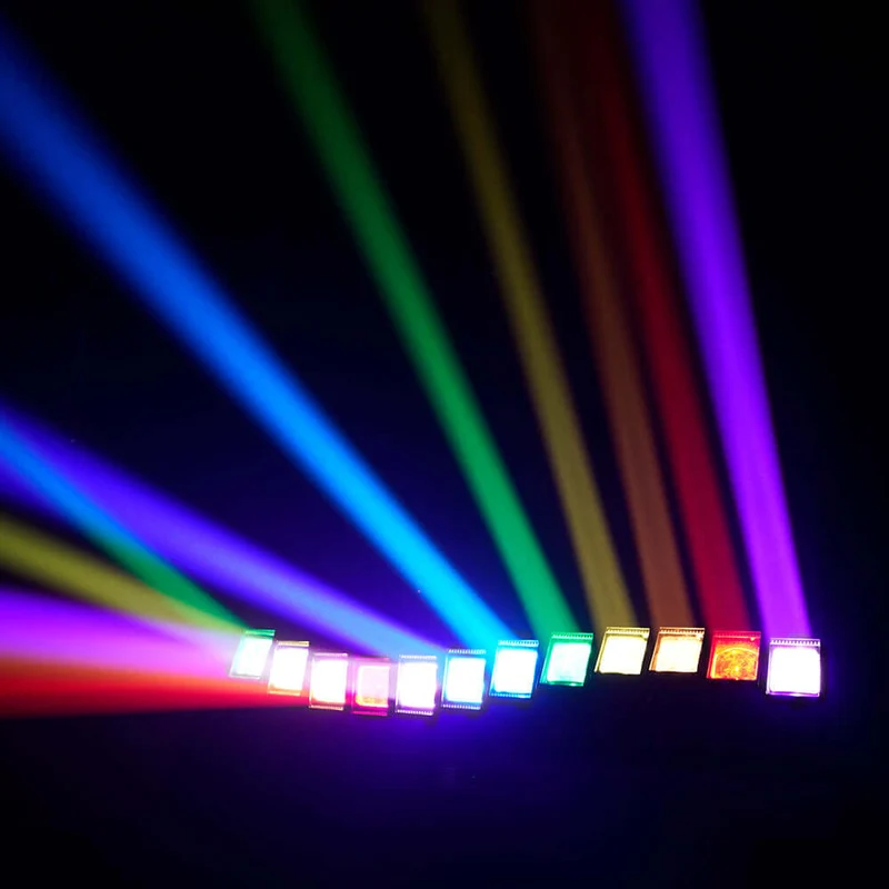 GalaxyJet LED 12x60W RGBW 12 Moving Head Wave Bar Light Beam & Wash Stage Lighting