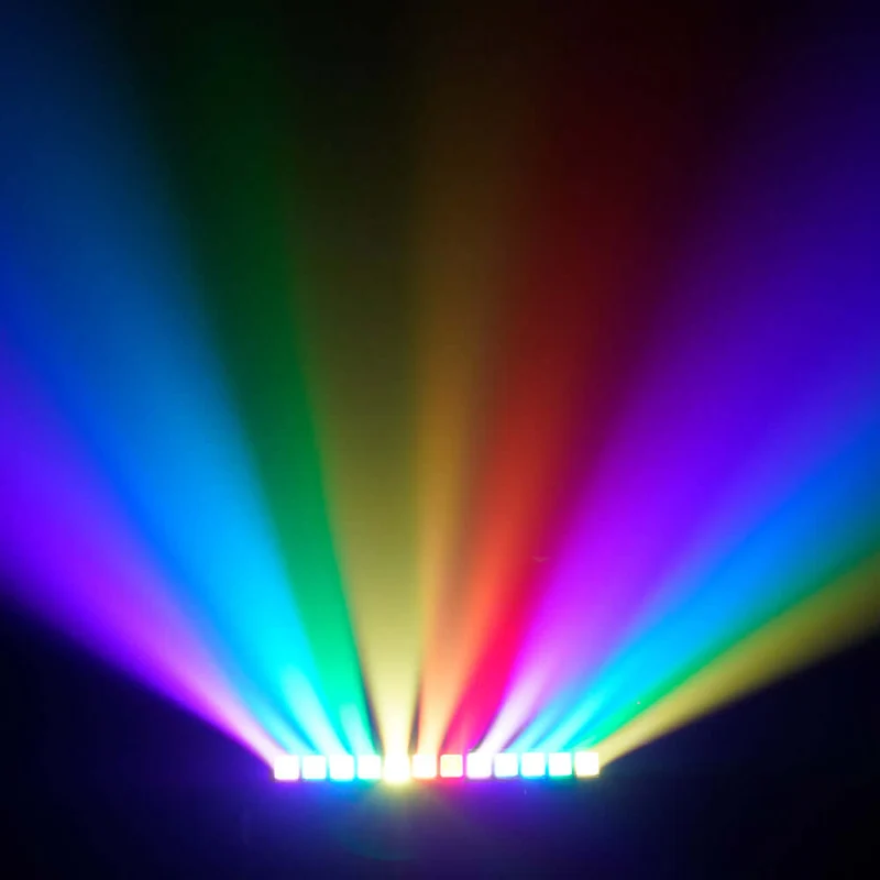 GalaxyJet LED 12x60W RGBW 12 Moving Head Wave Bar Light Beam & Wash Stage Lighting