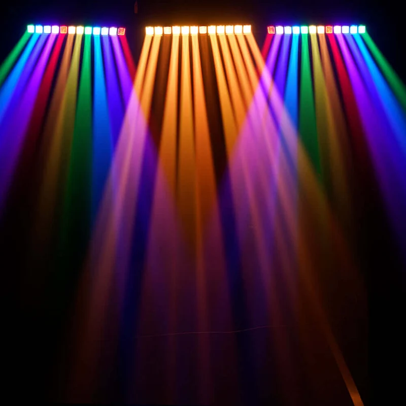 GalaxyJet LED 12x60W RGBW 12 Moving Head Wave Bar Light Beam & Wash Stage Lighting