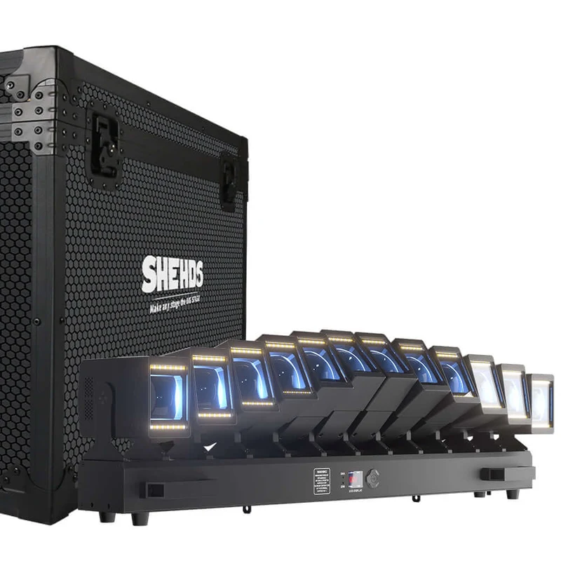 GalaxyJet LED 12x60W RGBW 12 Moving Head Wave Bar Light Beam & Wash Stage Lighting