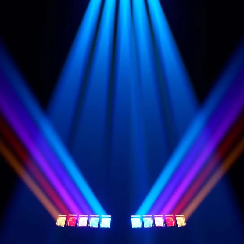 GalaxyJet LED Beam 5x60W RGBW 5 Moving Head Wave Bar Light Matrix Lighting For DJ Club Party