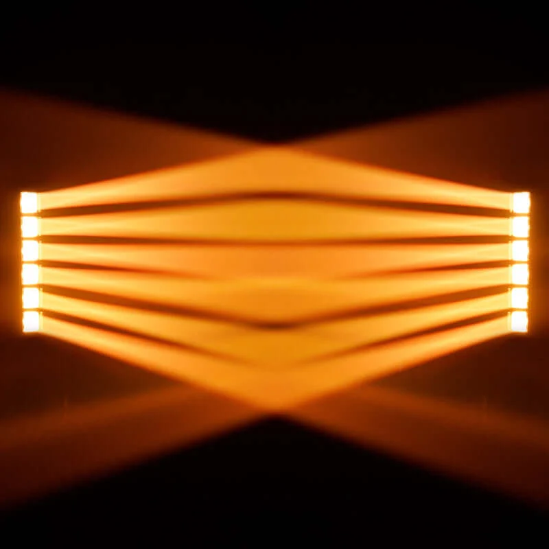 GalaxyJet LED 6x60W RGBW 6 Moving Head Light Bar Beam & Wash Stage Lighting For Wedding Bar