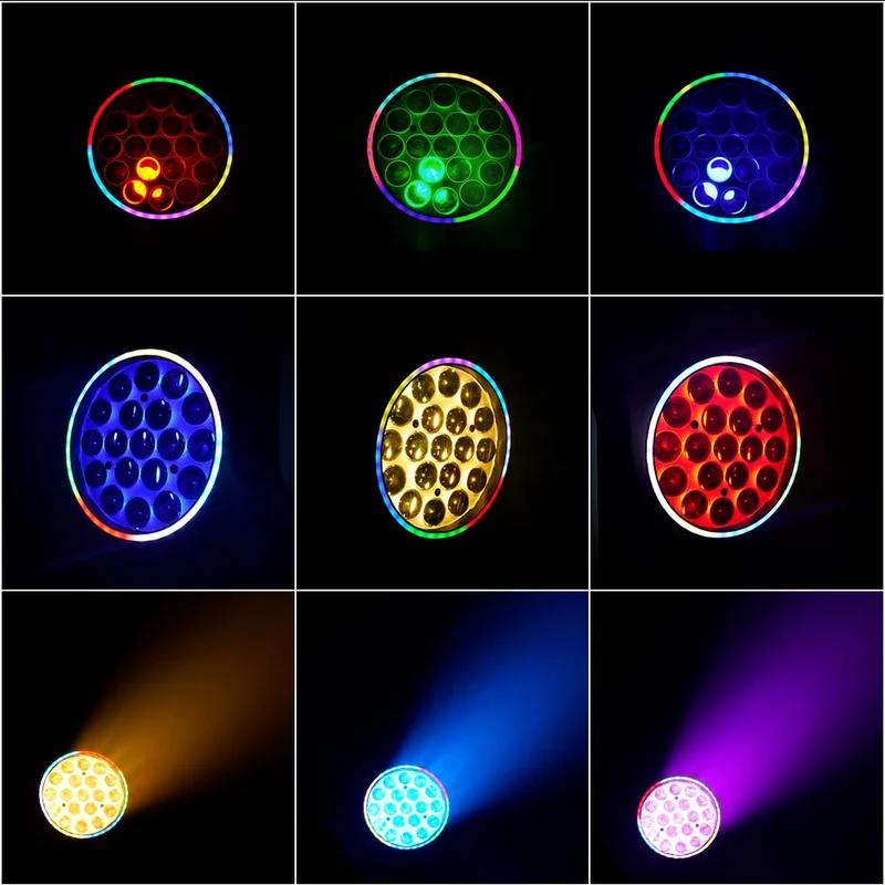 UPGRADE SHEHDS LED Moving Head Light 19x15W /20W/25W Beam Wash Zoom Stage Lighting