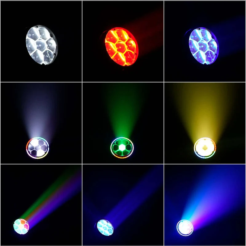 SHEHDS 7x40W Bee Eye Moving Head Light with Zoom & Wash RGBW/RGBL/RGBLAC Stage Lighting