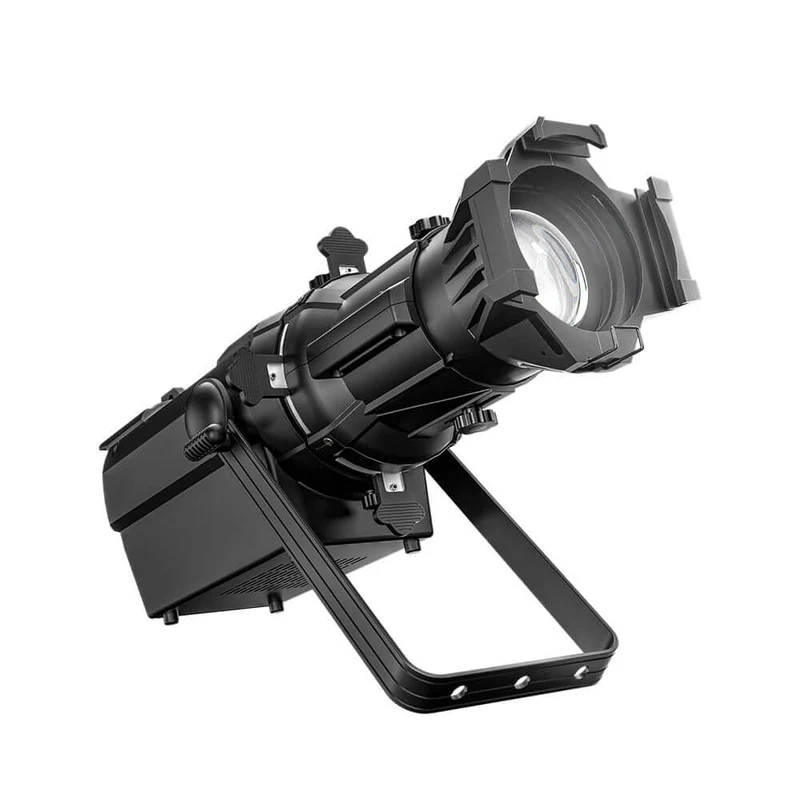 LED Fixed Focus LEKO 250W/350W Profile Spotlight - RGBWAUV/RGBLAC/RGBW/RGBL/Warm+Cool White | Four-leaf Manual Shutters