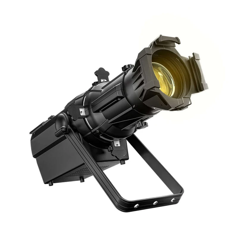 LED Fixed Focus LEKO 250W/350W Profile Spotlight - RGBWAUV/RGBLAC/RGBW/RGBL/Warm+Cool White | Four-leaf Manual Shutters