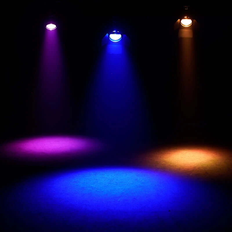 SHEHDS 250W/350W LED Fresnel Spotlight RGBWAUV/RGBLAC/RGBW/RGBL/Warm+Cool White Stage Lighting with Barndoors & Pulse Strobe