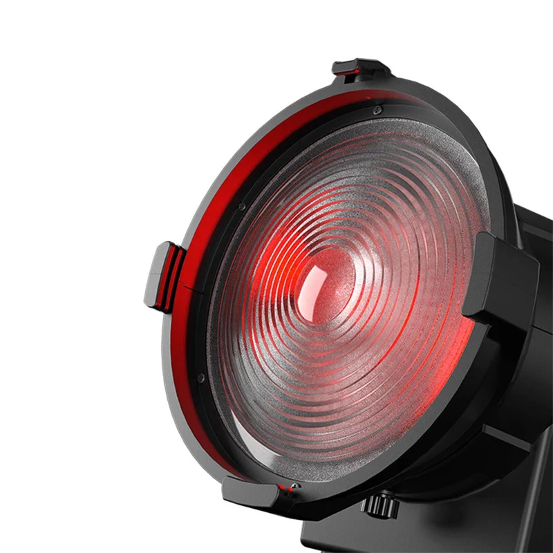 SHEHDS 250W/350W LED Fresnel Spotlight RGBWAUV/RGBLAC/RGBW/RGBL/Warm+Cool White Stage Lighting with Barndoors & Pulse Strobe
