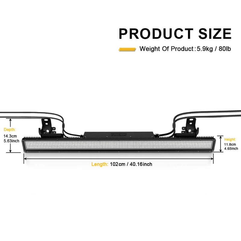 ShockCore Waterproof Spliced LED 250W 16-Pixel Strobe Light Zero Noise