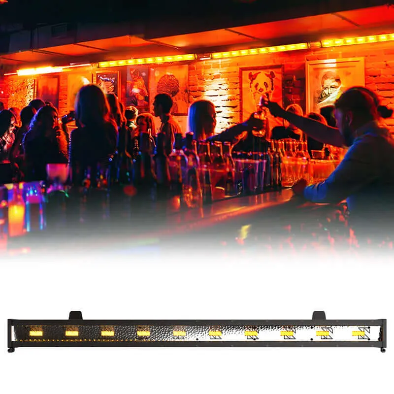 SHEHDS Waterproof LED Retro 10x20W Amber Strobe Light Zero Noise Outdoor