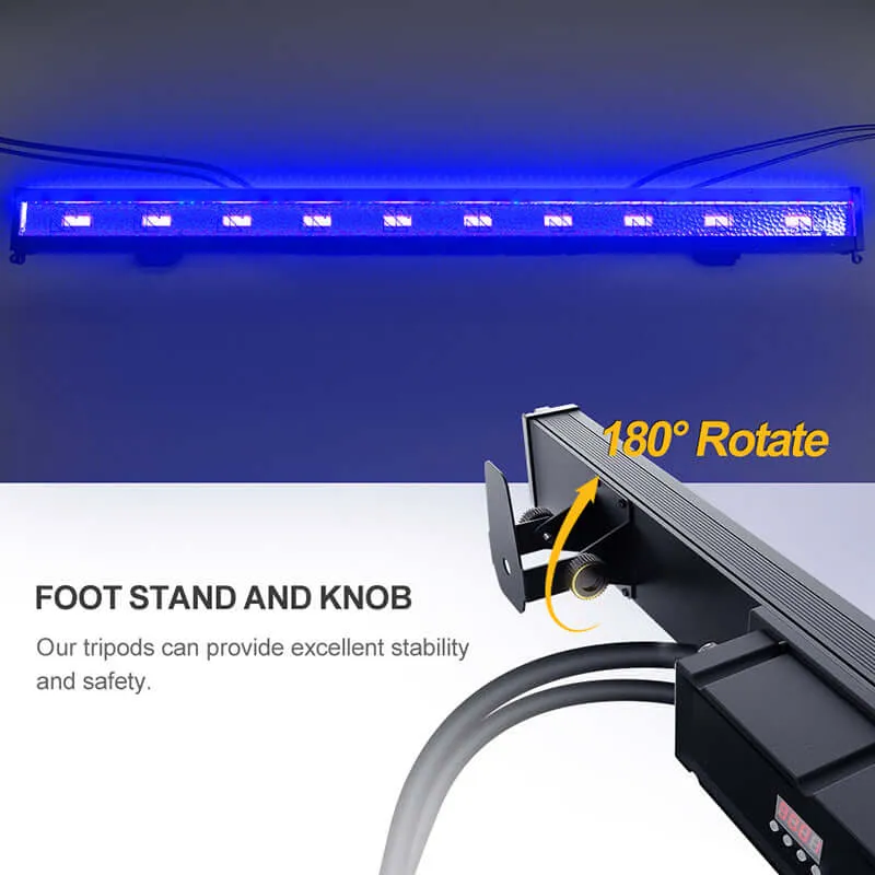 SHEHDS Waterproof LED Retro 10x20W Amber Strobe Light Zero Noise Outdoor