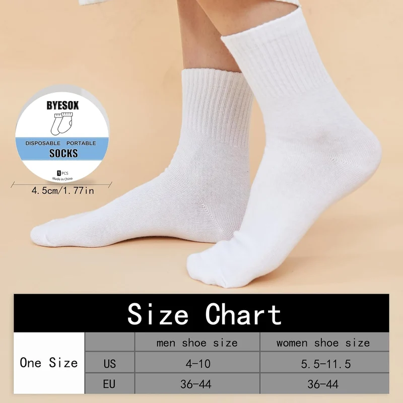 On-The-Go Compressed Comfort Travel Socks